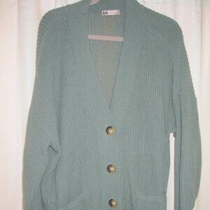 Oversized Cotton knit SO Cardigan